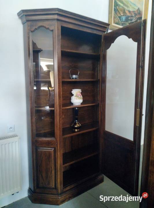 Witryna gablota biblioteka dębowa 100 lite Białystok