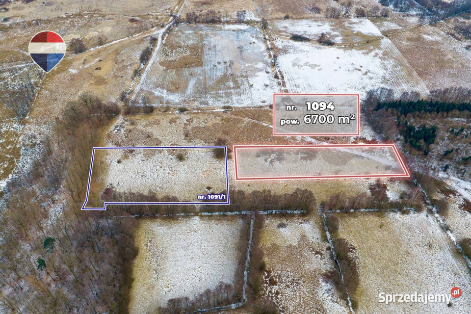 Na sprzedaż działka rolna o pow 6700 m Sprzedaż