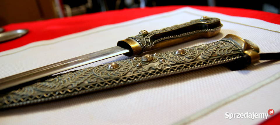 Oryginalny kindżał kamakaukaski ostry sztylet XX Sokółka sprzedam