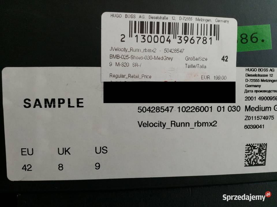 Buty sportowe męskie HUGO BOSS rozmiar 42 Szczecin