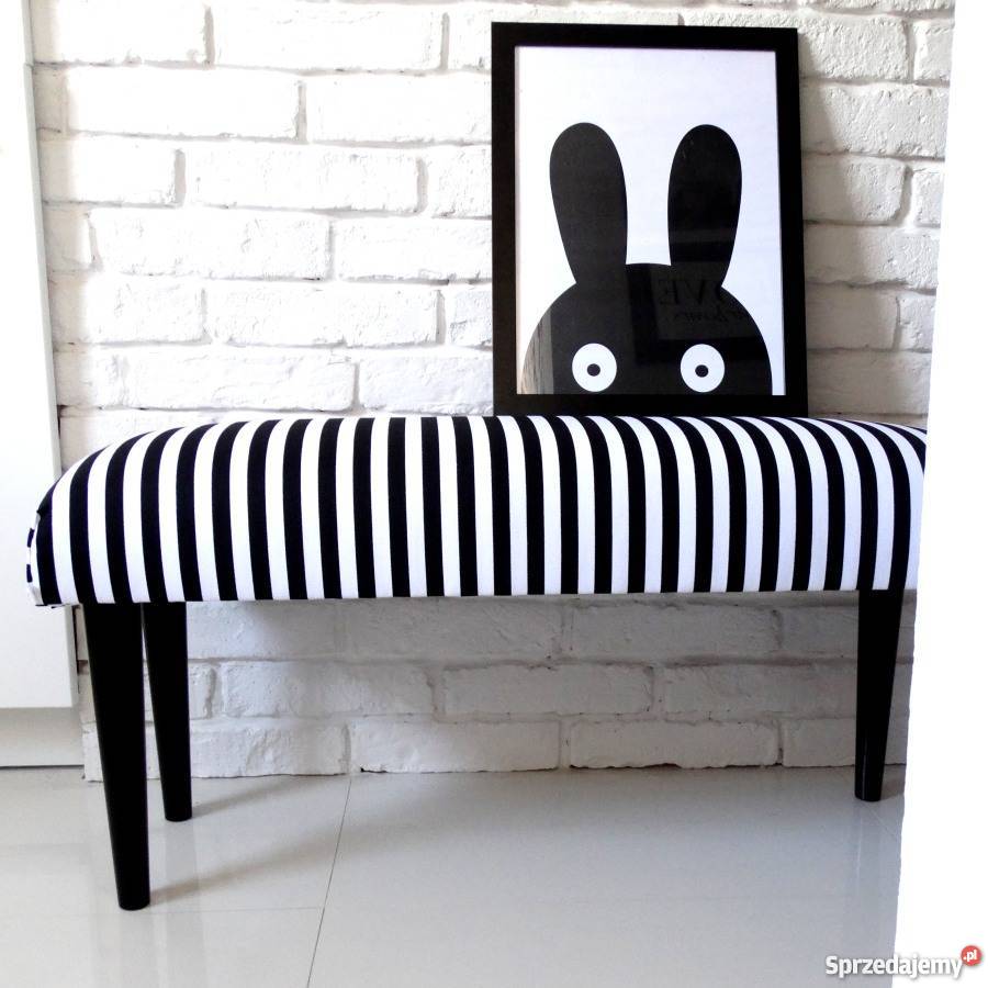 Ławeczka ławki wzorzysta paski paseczki Szczecin sprzedam