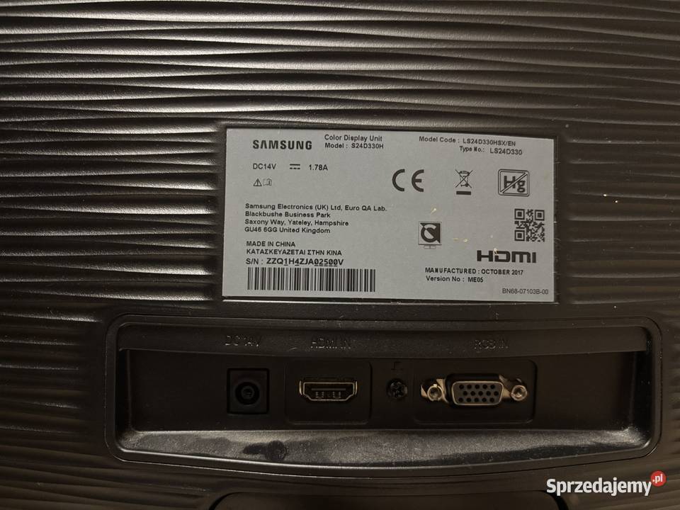 Monitor Samsung LS24D330HSX EN Głowaczów