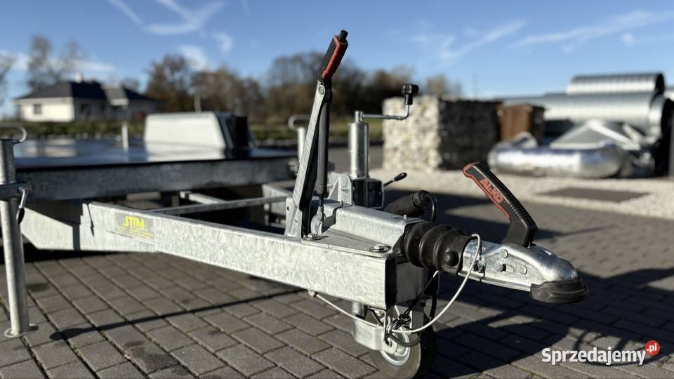 Przyczepa dwuosiowa mini koparka agregat maszyny pełny VAT Pozostałe Przyczepy Gaworzyce