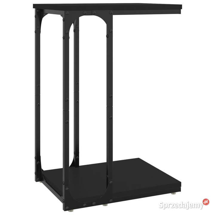 Stolik boczny czarny 40x30x60 materiał Warszawa