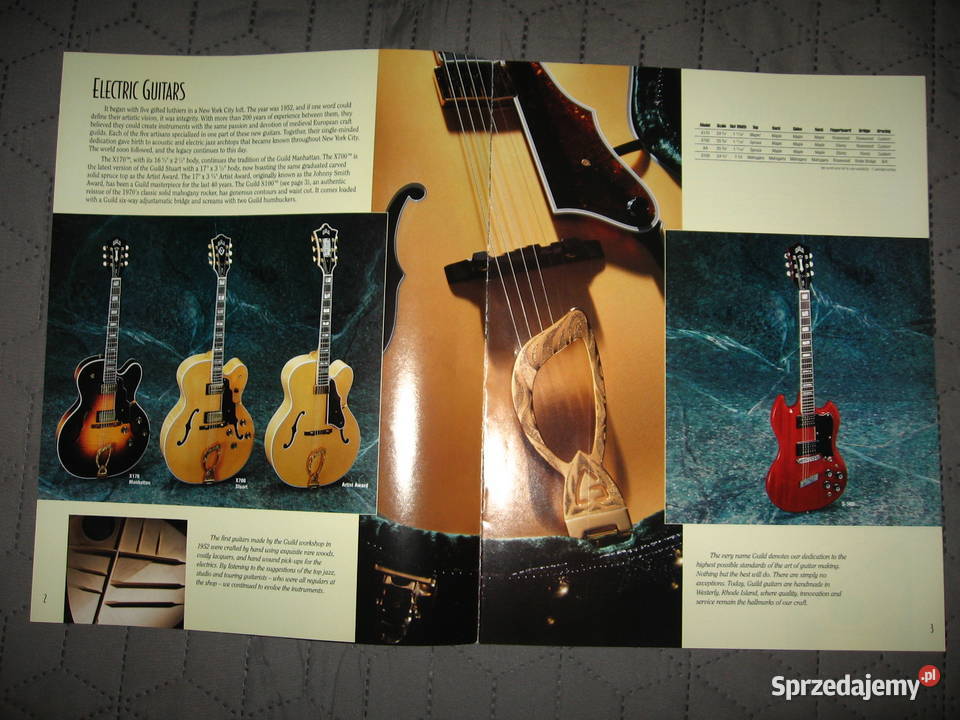 Guild Guitars 1996 catalog katalog gitar Kępice