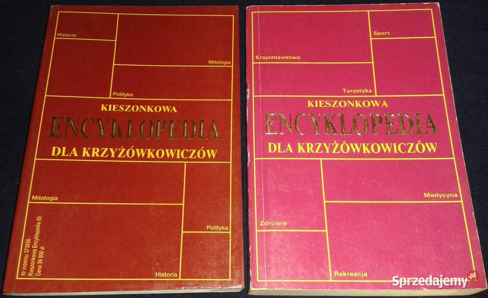 Kieszonkowa encyklopedia krzyżówkowiczów 6 Rok wydania 1991 Chełm
