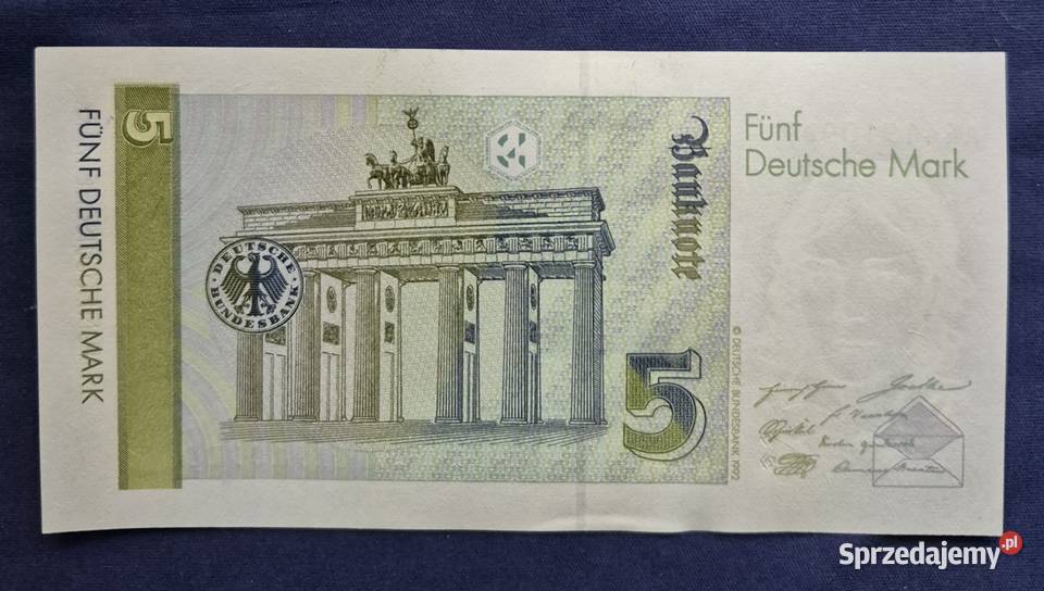 Niemcy RFN 5 marek 1991 banknot