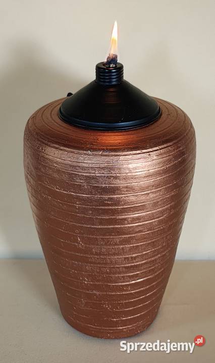 Lampa oliwna olejna naftowa Ceramiczna duża Tarnów