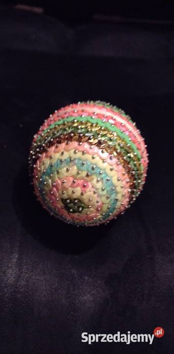 Jaja cekinowe 10 Czarna