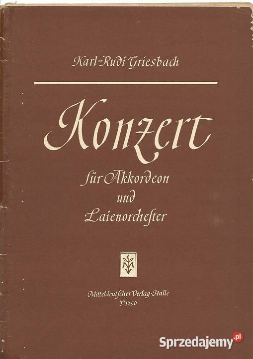 KarlRudi Griesbach Konzert fr Akkordeon und Szczecin