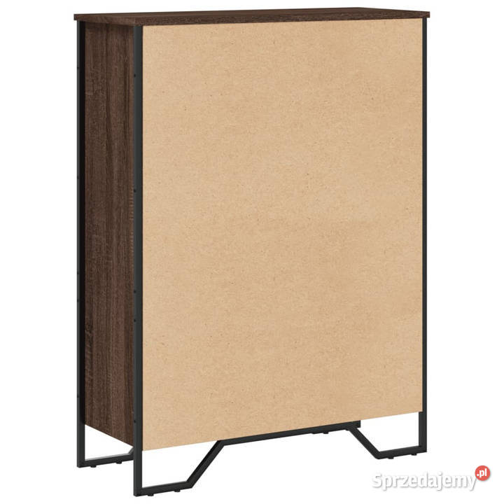 Regał brązowy dąb 80x31x106 materiał Regały Warszawa