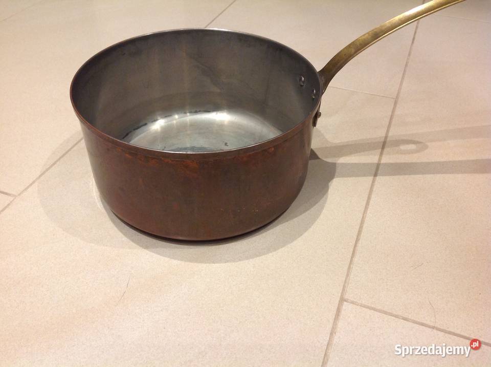 Stary Rondel Miedziany sygnowany Nowa Sól