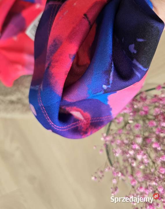 Sukienka z Stójką wyraziste Kolory Wodzisław Śląski