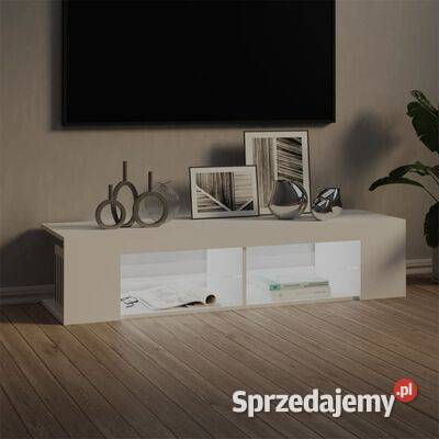 vidaXL Szafka TV z oświetleniem LED biała Warszawa