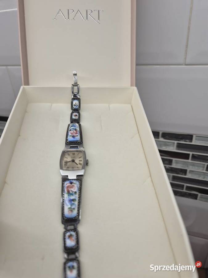 Zegarek koktajlowy ŁuczLuch ceramika Chorzów