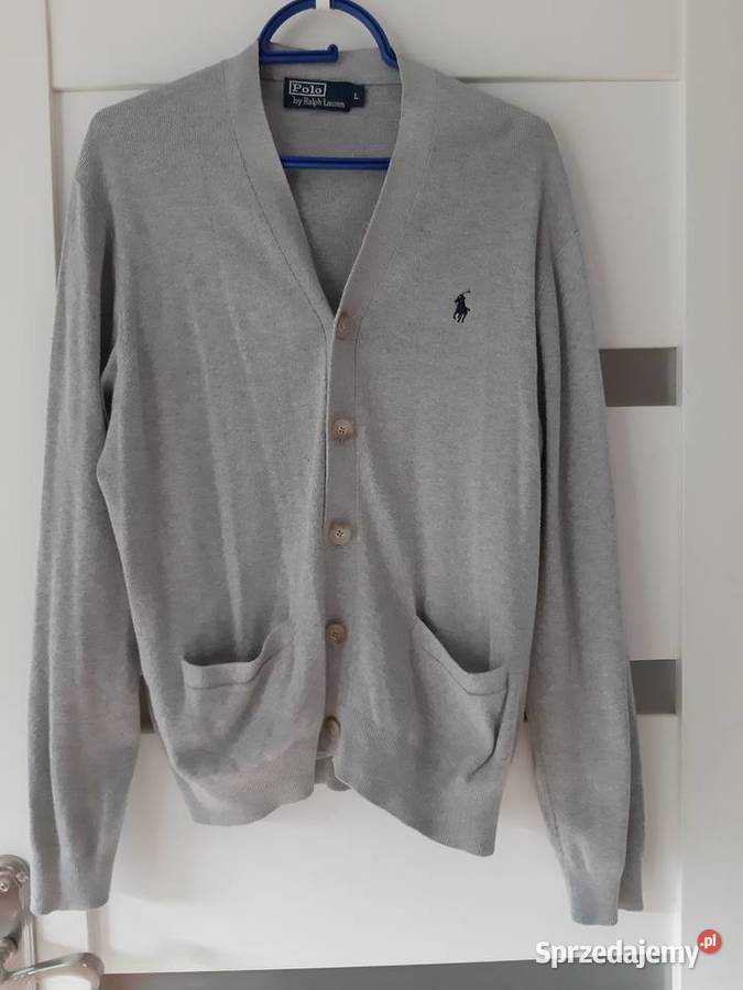 Ralph lauren sweter L szary polo 100oryginał nie mazowieckie Podkowa Leśna
