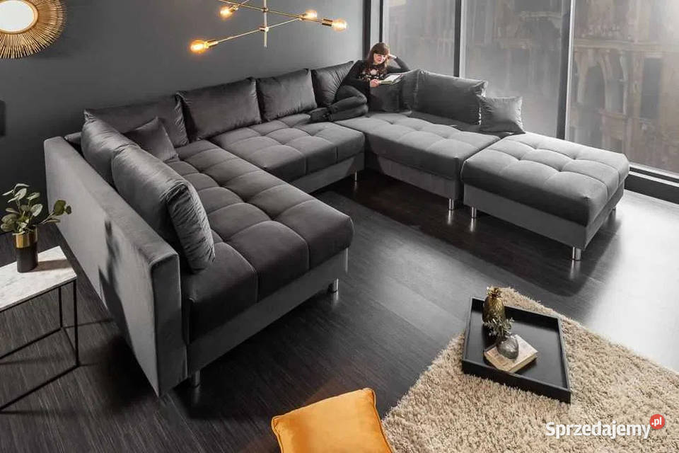 Duży i wygodny NOWY Narożnik PRINCE sofa funkcja