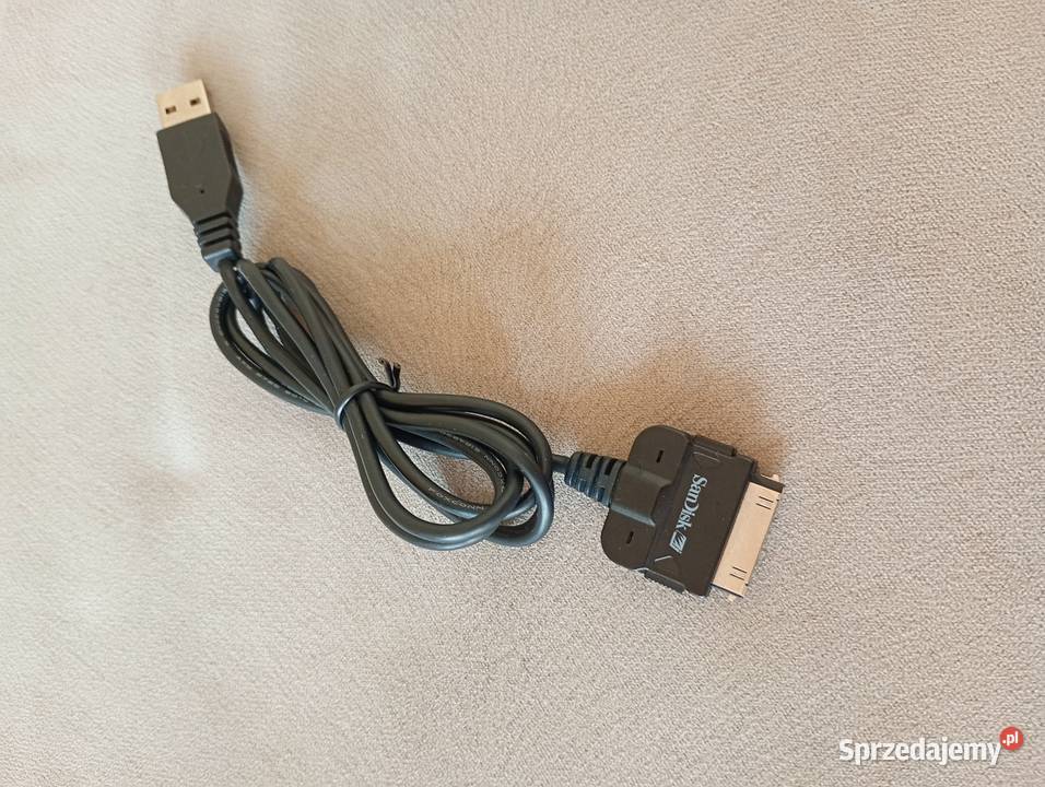 kabel przewód USB A SanDisk czarny dł 110 Szczecin sprzedam