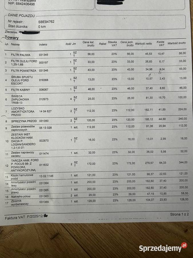 Ford fiesta Warszawa