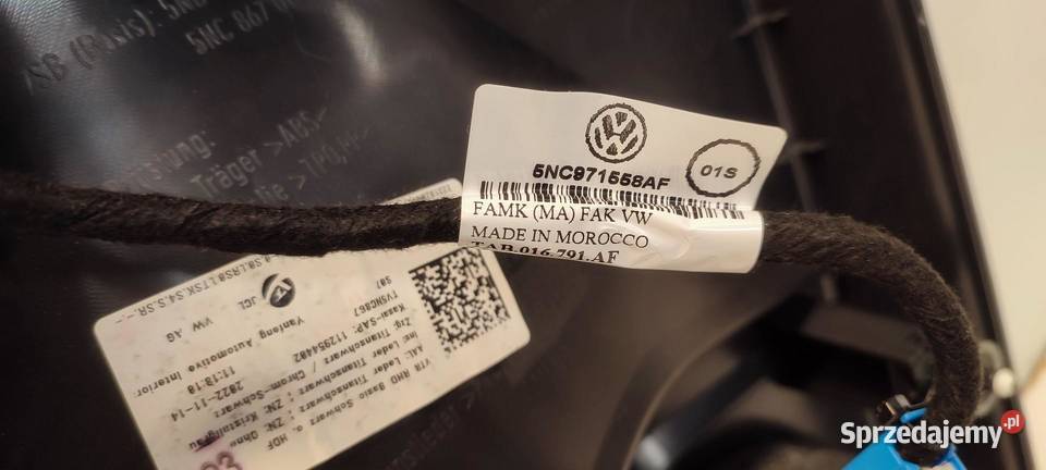 VW TIGUAN II BOCZEK DRZWI PRAWY PRZÓD RHD dolnośląskie sprzedam