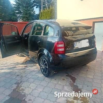 Audi A2 2002R Czarna 16 Benzyna nieuszkodzony Jędrzejów