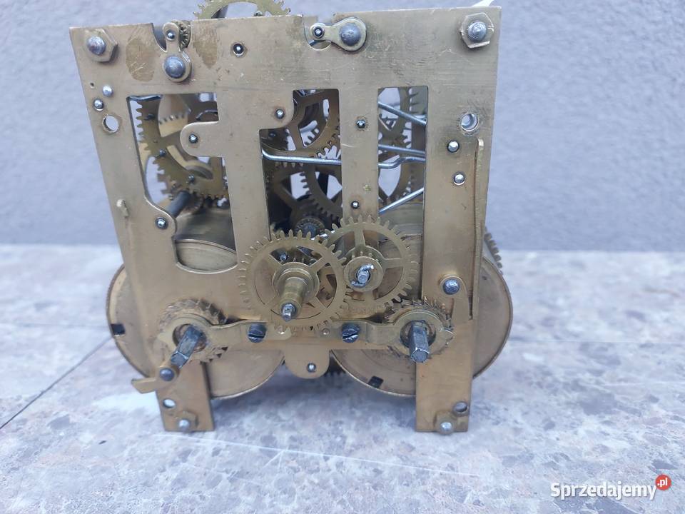 724 Mechanizm starego zegara ściennego Junghans Tczew
