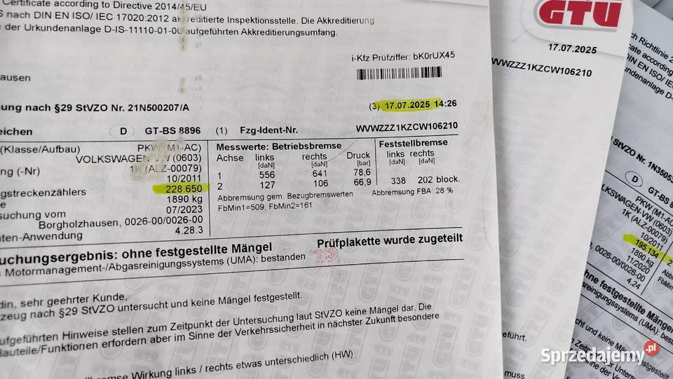 Vw Golf VI GTD 20 TDI 170 Potwierdzony Przebieg wspomaganie kierownicy pomorskie Bytów