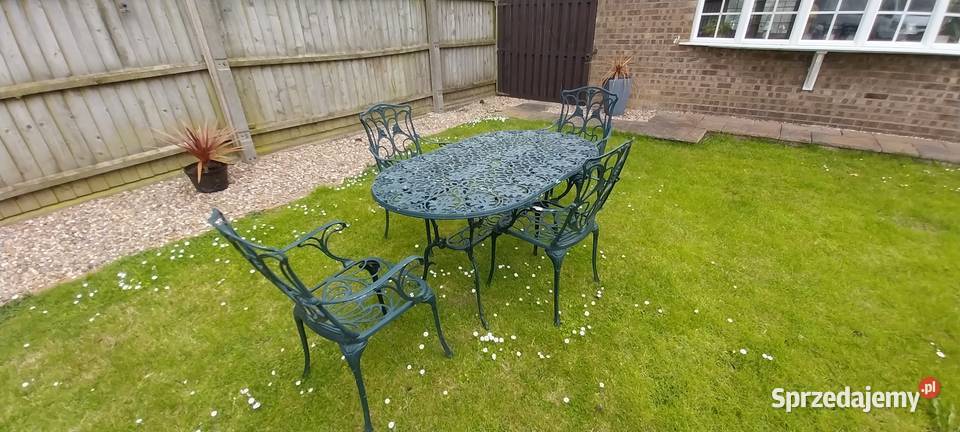 Unikatowy komplet mebli ogrodowych zestaw Ciepielów