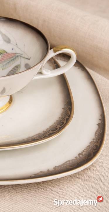 Wunsiedel kolekcjonerski zestaw śniadaniowy Trio Pabianice