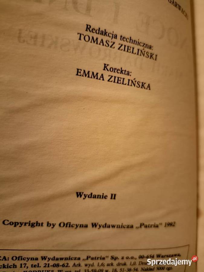 Noce i dnie analizy lektur księgarnia Praga