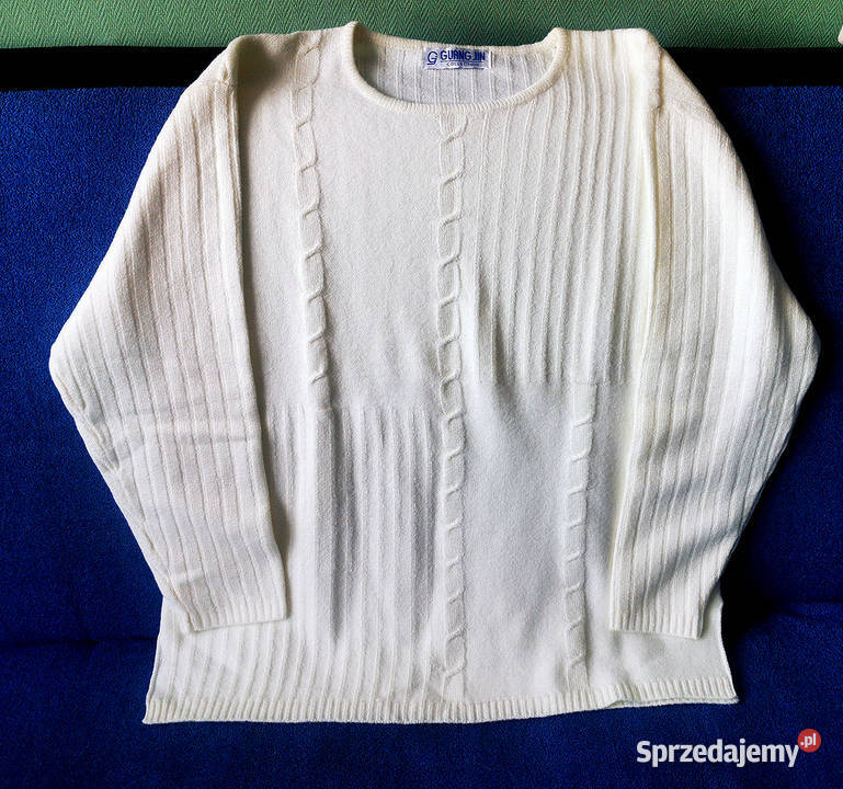 Sweter damski biały akryl biały sprzedam