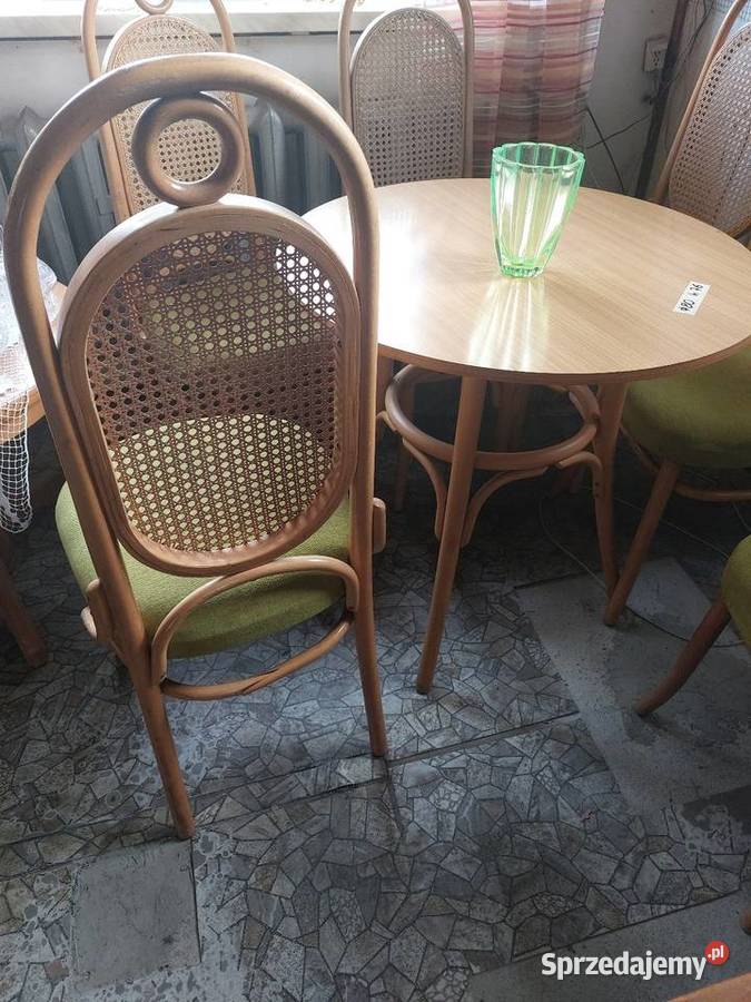 Stół okrągły z krzesłami JAFAMEG Żory
