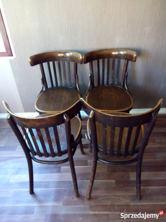 THONET 4 gięte krzesła Thonet Vintage Retro Loft Lublin