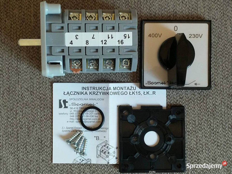 Przełącznik 230400V migomat spawarka uniwersalny Zielona Góra