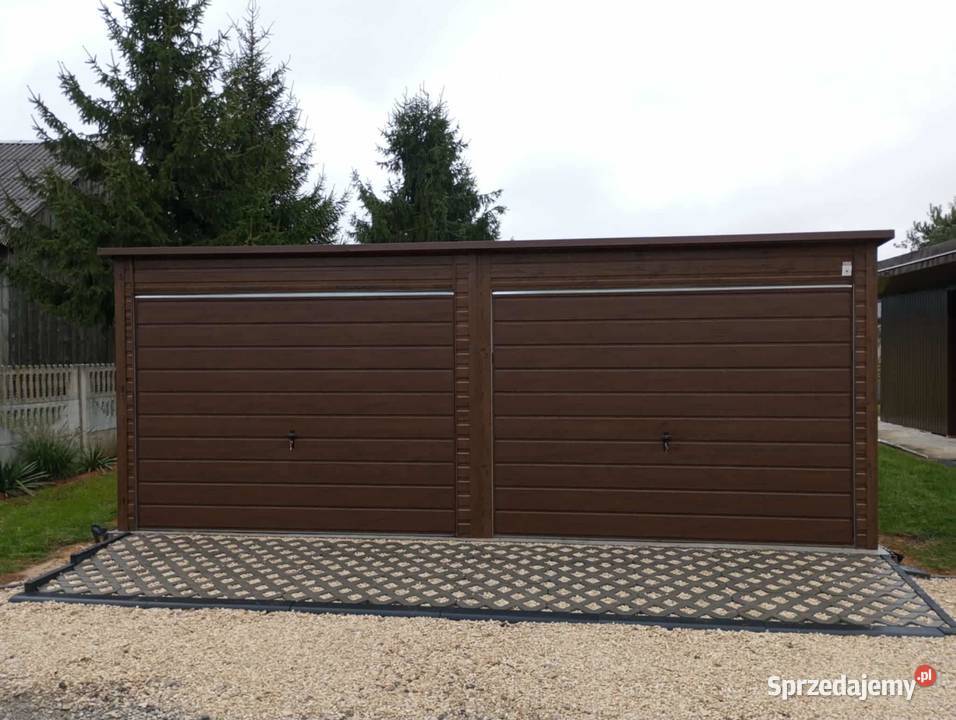 Garaż blaszany bramy uchylne do góry 6x5 świętokrzyskie sprzedam