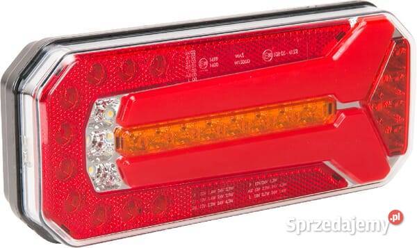Lampa tylna zespolona LED prostokątna 1224V Oświetlenie Kamionna