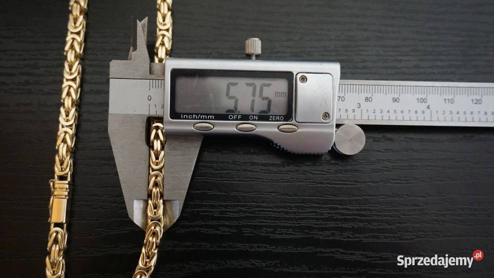ZŁOTY ŁAŃCUSZEK KRÓLEWSKI SPLOT 125 GRAM NOWY złote mazowieckie sprzedam