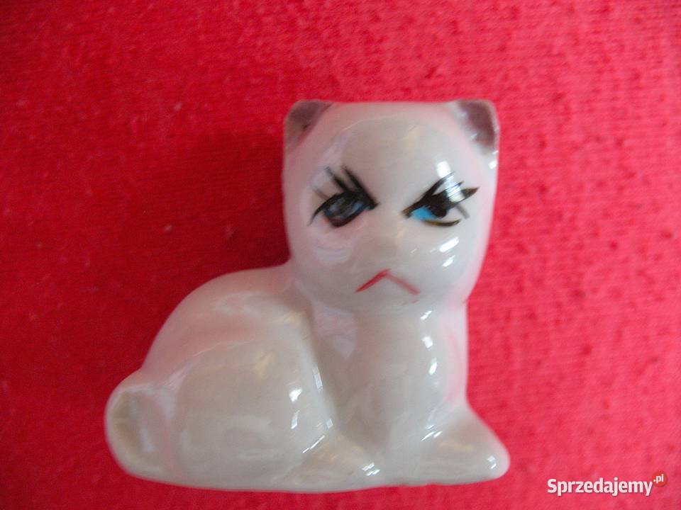 Kot różowe uszko porcelana 35 x 4 x 2 Miniaturka Siedlce