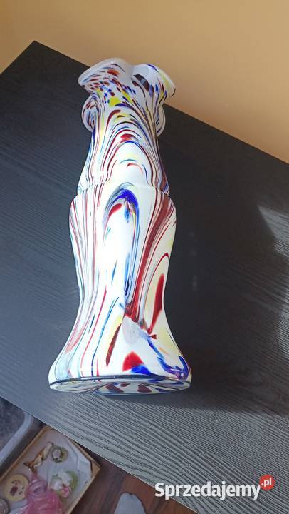Wazon szkło artystyczne lata 60 70 te XX w Zamość