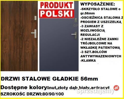 Drzwi stalowe zewnętrznedo domów antywłamaniowe Częstochowa sprzedam