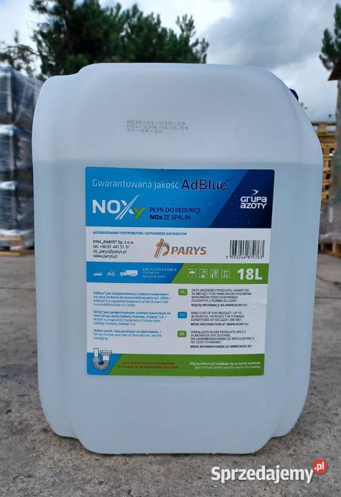 Płyn AdBlue do redukcji NOx ze spalin opakowanie Ujazd