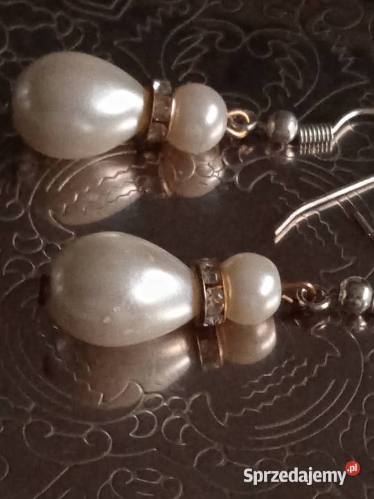 PERŁOWE KOLCZYKI I PRZEWIESZKA DO ŁAŃCUSZKA Piła sprzedam