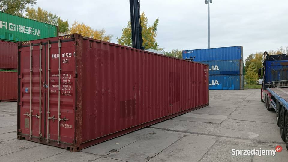 SPRZEDAM UŻYWANY Kontener morski 40HC CW 12 mazowieckie Czerwińsk nad Wisłą