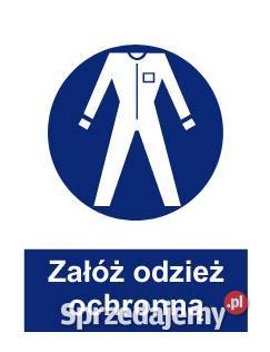 Naklejka BHP Załóż odzież ochronną ZNO16 Kamionna
