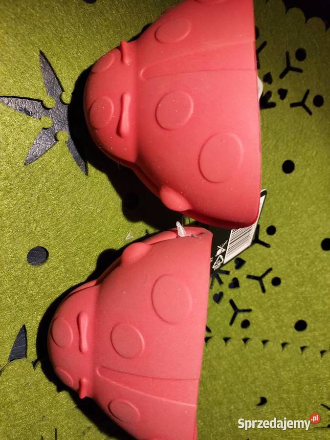 Łapki silikonowe czerwone biedronka Nowe Pozostałe