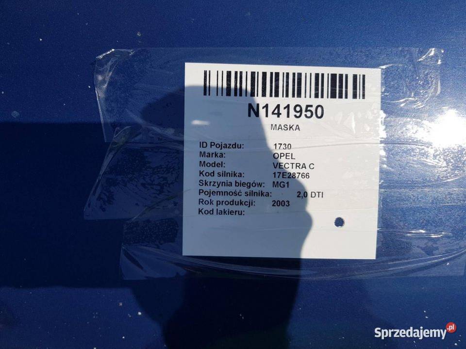 MASKA VECTRA C Z20Q Lipno sprzedam