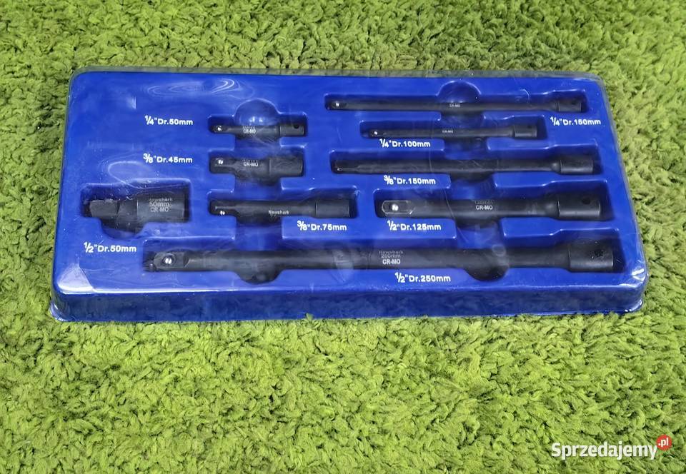 zestaw przedłużek udarowych 9 el nowe DPD łódzkie Inczew