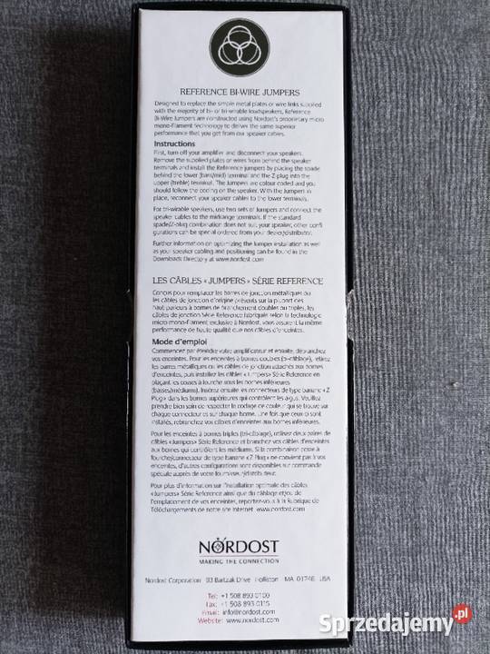 Nordost Reference BI WIRE JUMPERS zworki Słuchawki i głośniki warmińsko-mazurskie Giżycko