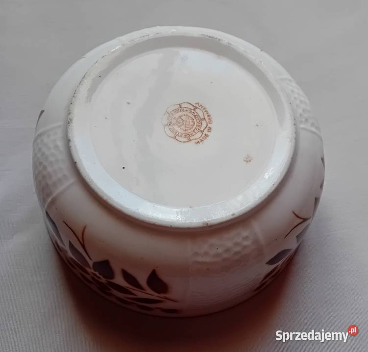 Miska salaterka art deco Spritzdekor VEB Koźminek