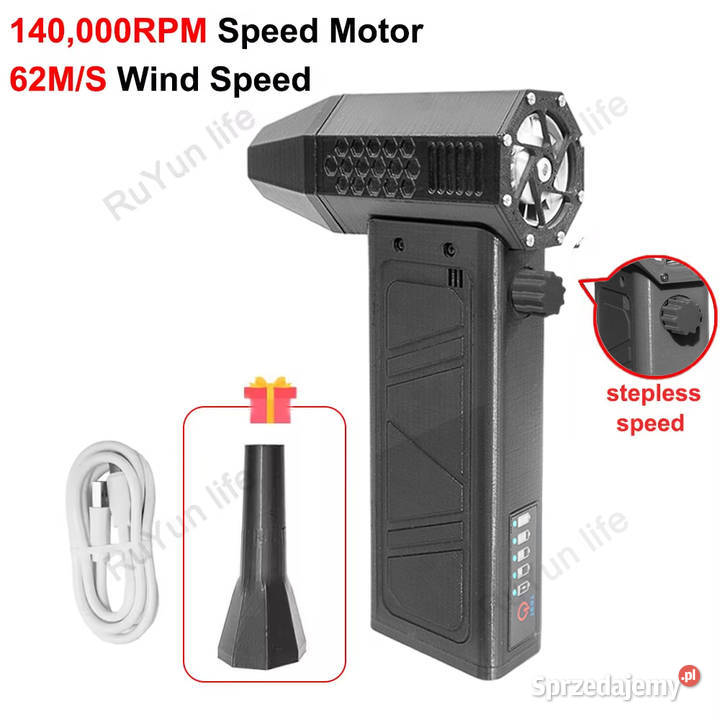 Dmuchawa powietrza Turbo Jet Fan 140 000 obrmin